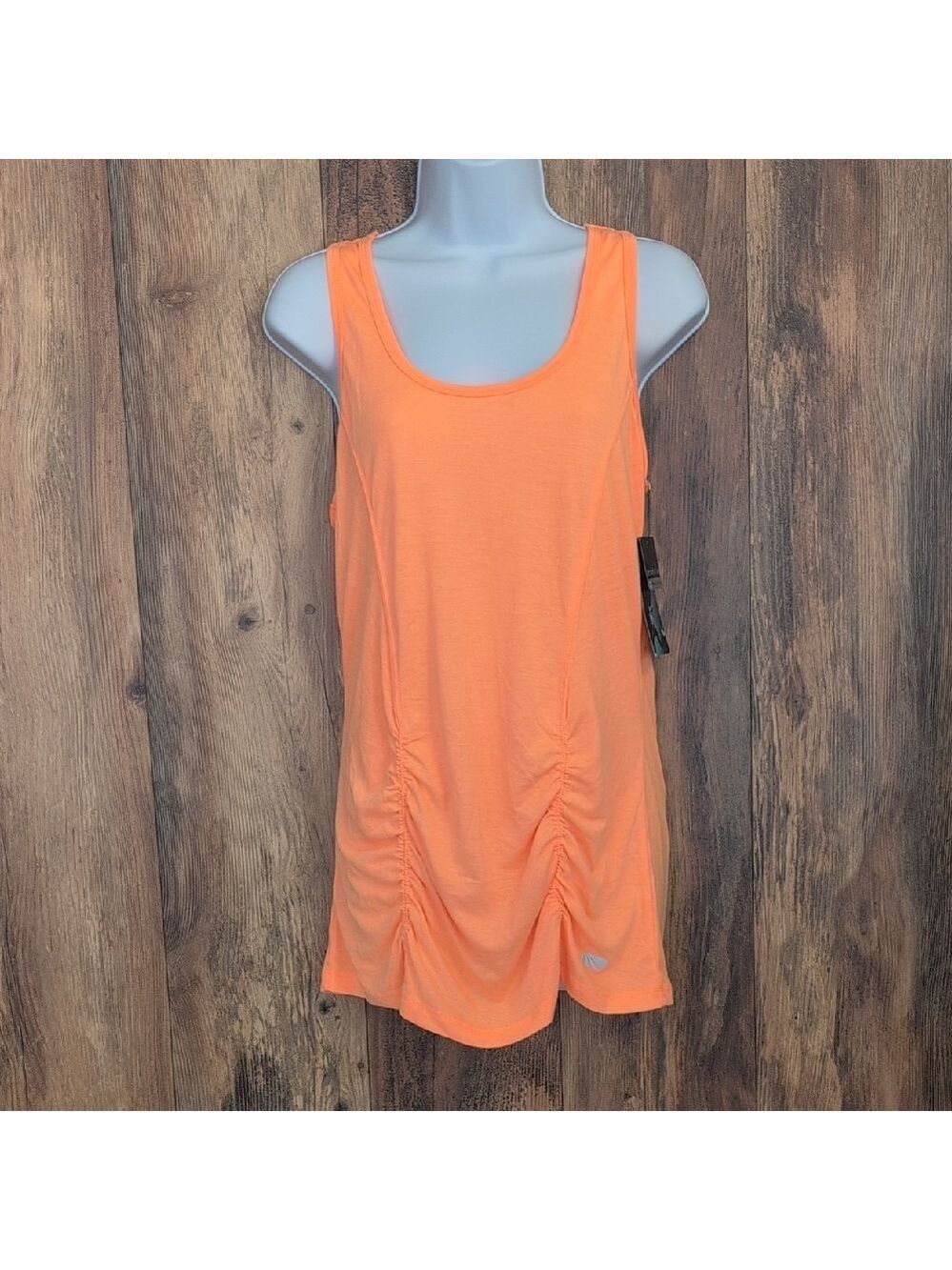 NWT Marika Tek Advance Technology Orange Performance Tee Tank Top XL       -623X